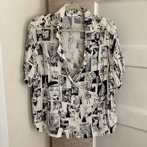 Reformation Newsprint Top